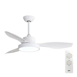 Вентилатор за таван с осветление EDM 33817 Arctic Бял 24 W 38 W 2160 Lm