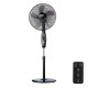 Вентилатор с крака EDM 33967 Черен 60 W