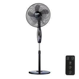 Вентилатор с крака EDM 33967 Черен 60 W