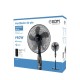 Вентилатор с крака EDM 33967 Черен 60 W