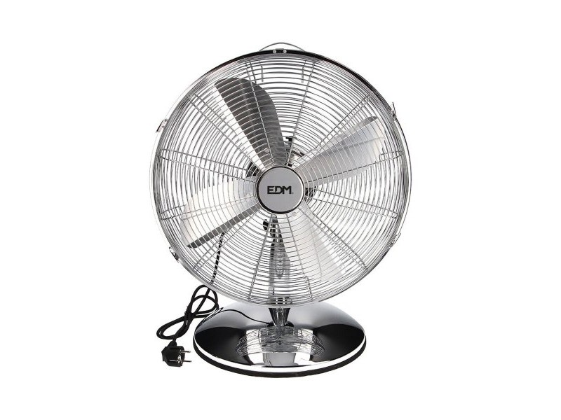 Настолен вентилатор EDM Сребрист 60 W Ø 40 x 55 cm
