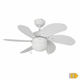 Вентилатор за таван с осветление EDM 33985 Aral Бял 50 W