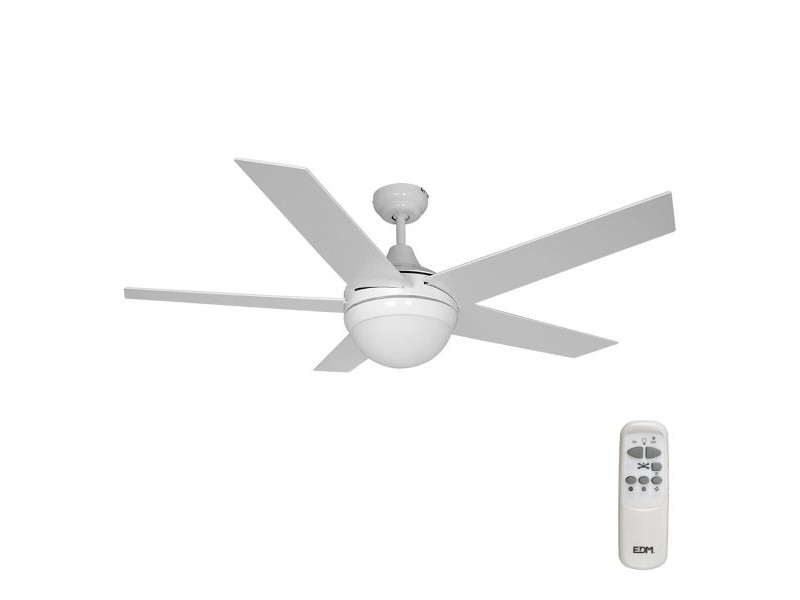 Вентилатор за таван с осветление EDM 33988 Adriatico Бял 60 W