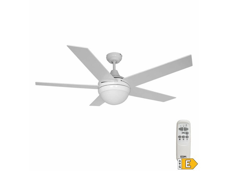 Вентилатор за таван с осветление EDM 33988 Adriatico Бял 60 W