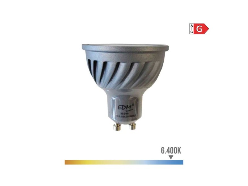 LED крушка EDM 35288 G 6 W 45 W 42 W GU10 500 lm 480 Lm Ø 5 x 5,5 cm Регулируем (6400 K)