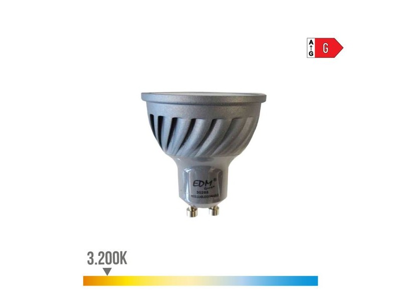 LED крушка EDM Регулируем G 6 W GU10 480 Lm Ø 5 x 5,5 cm (3200 K)