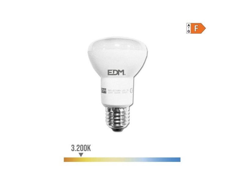 LED крушка EDM 35477 F 7 W 48 W 37 W E27 600 lm 470 lm Ø 6,3 x 10 cm Рефлекторна (3200 K)