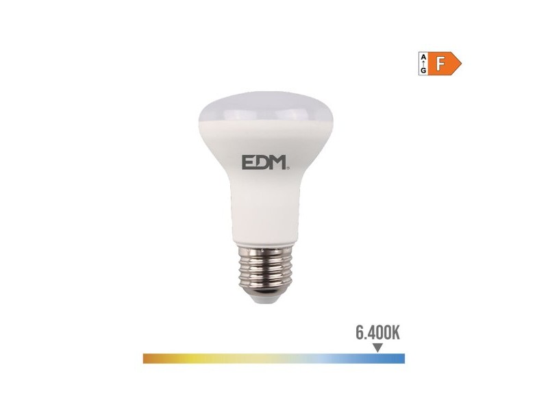 LED крушка EDM 35482 F 7 W 48 W 50 W E27 600 lm 470 lm Ø 6,3 x 10 cm Рефлекторна (6400 K)