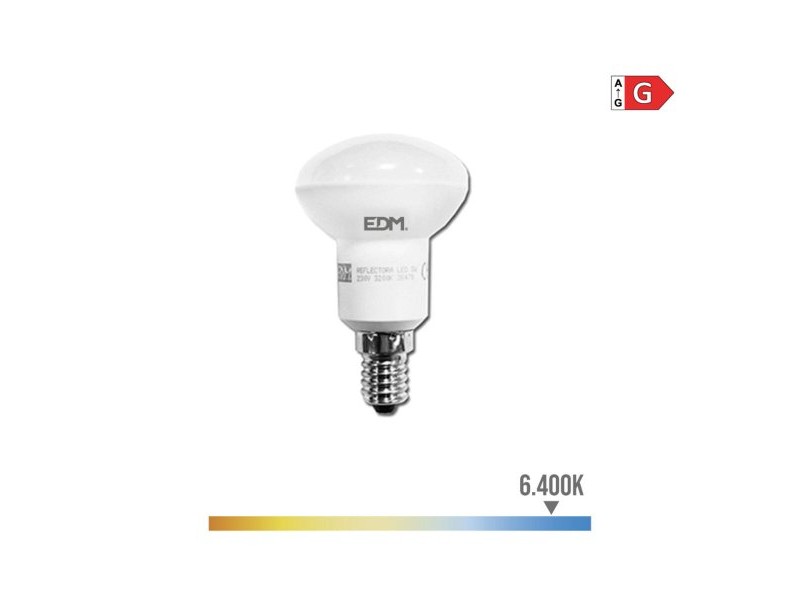 LED крушка EDM 35483 G 35 W 5 W 32 W E14 400 lm 350 lm Ø 4,5 x 8 cm Рефлекторна (6400 K)