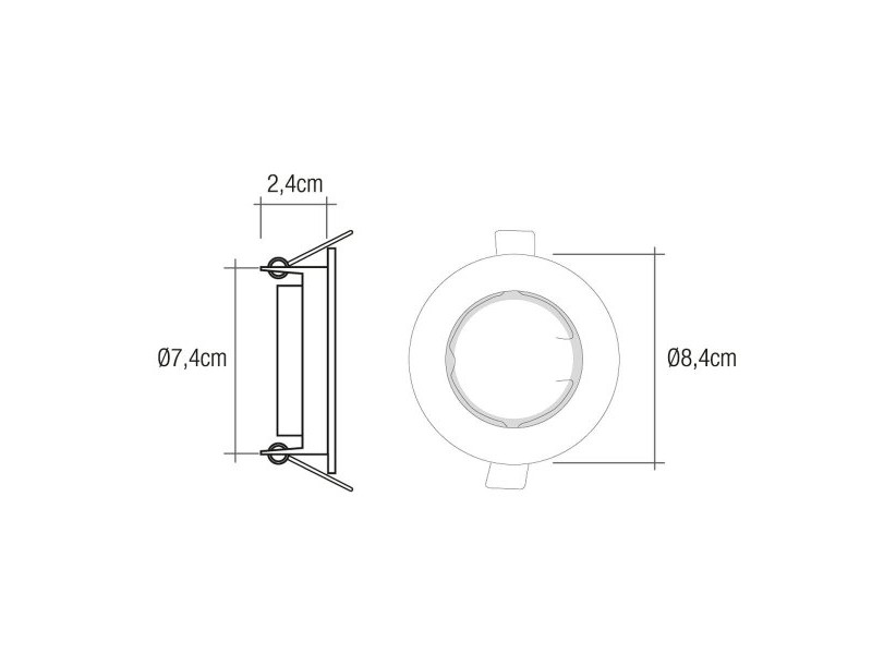 Лампа EDM 35908 Халоген ø 8,4 cm Банел за сутиен