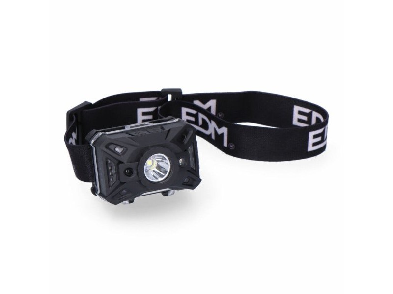 LED Фенер EDM 36129 Cob 5 W 200 Lm Светлинни Сензори 7 Функции (3 броя)