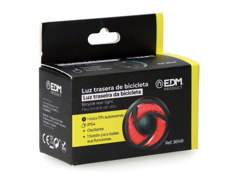 LED Задна Светлина за Велосипед EDM 36149