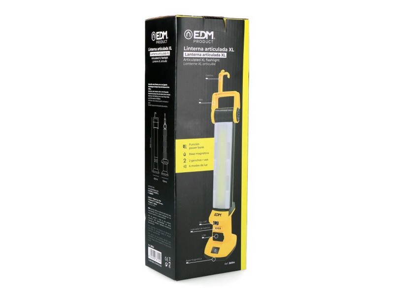 фенер LED EDM 36154 20 W 1500 lm Презареждащ се