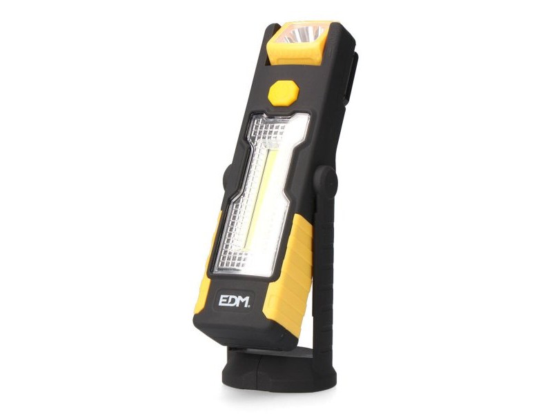 фенер LED EDM 36381 Cob XL 3 W Двойна функция Кука Магнит