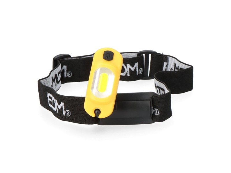 LED Фенер EDM 36386 Cob Жълт Черен 1 W 100 Lm