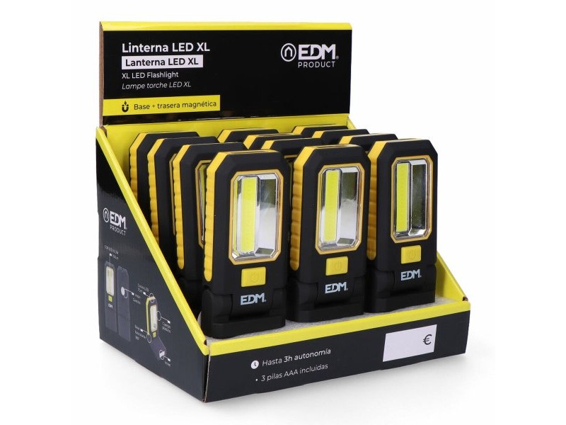 фенер LED EDM 36387 Cob XL 200 Lm Кука Магнит фенер LED EDM 36387 Cob XL 200 Lm Кука Магнит