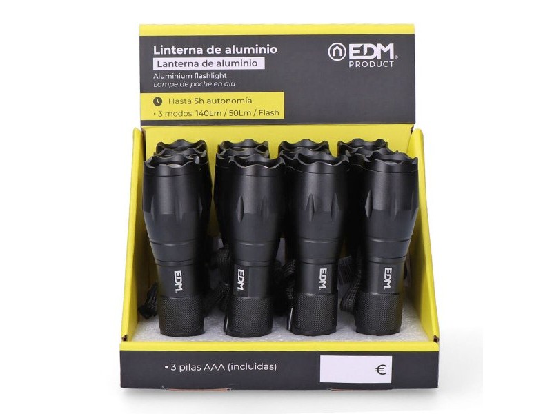 фенер LED EDM 36398 Cree XML-T6 3 W 5 W 140 Lm Zoom
