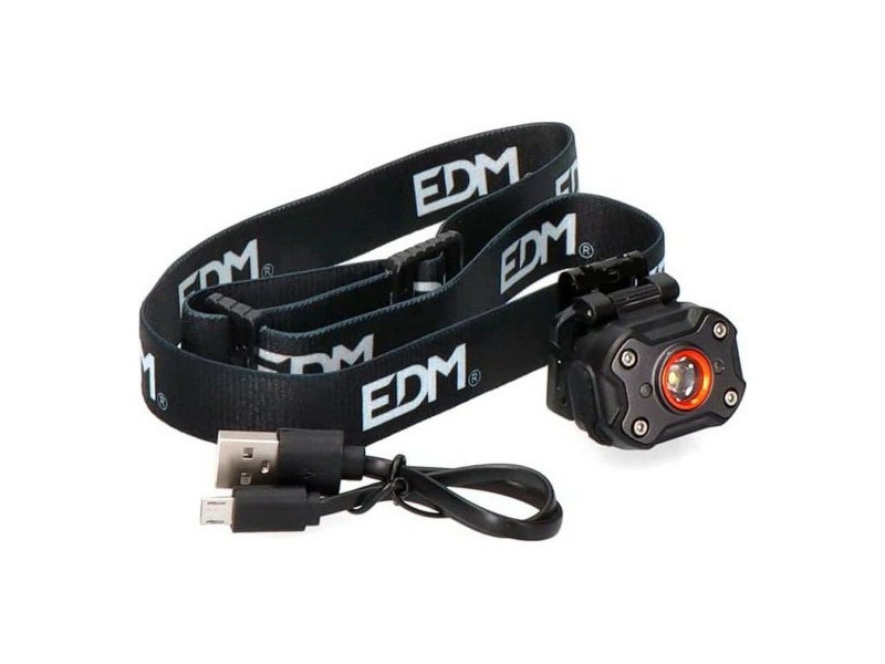 LED Фенер EDM 36417 Черен 8 W 400 lm