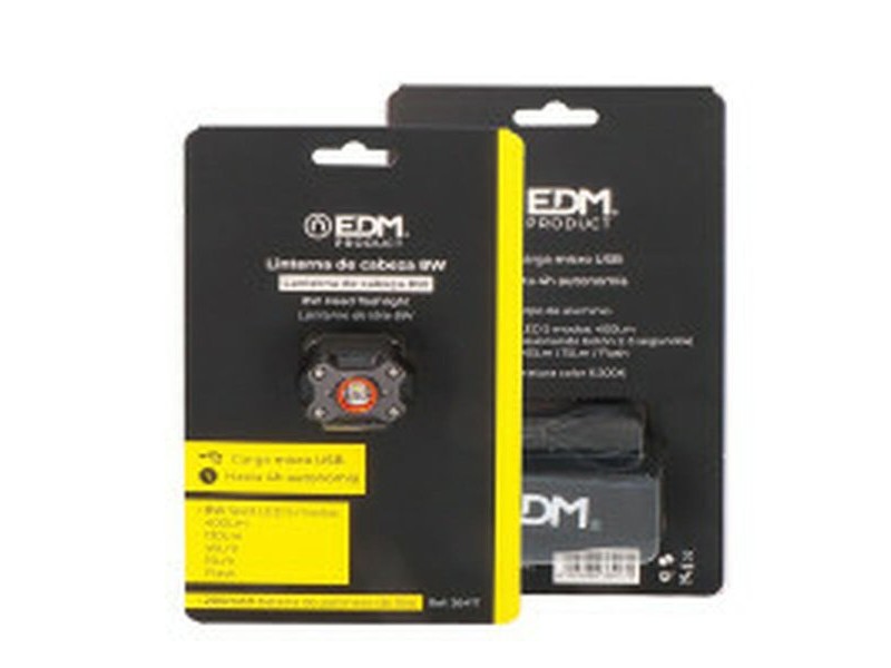 LED Фенер EDM 36417 Черен 8 W 400 lm