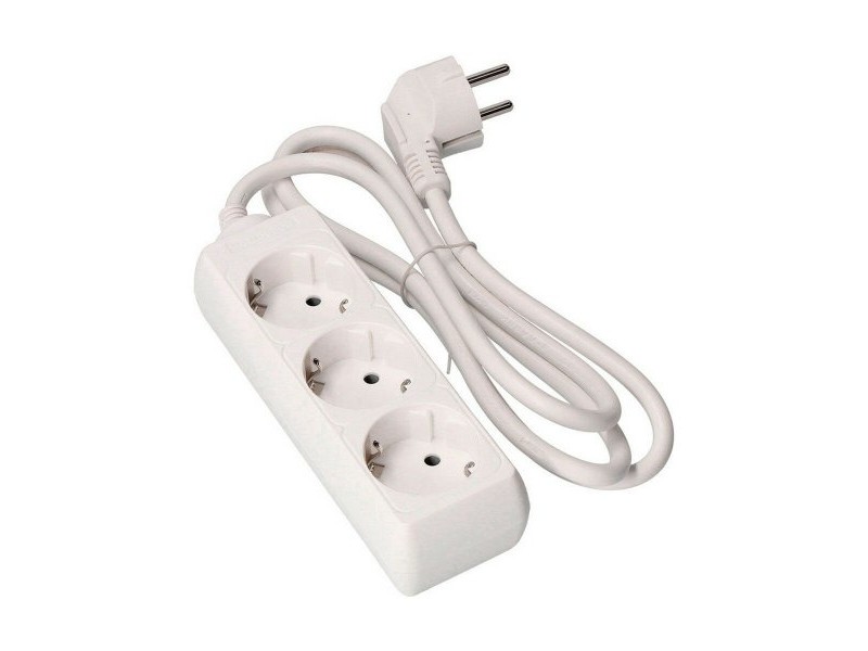 Табло с 3 гнезда с бутон за включване EDM 41002 Schuko (1,5 m)