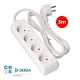 Табло с 4 гнезда с бутон за включване EDM 41034 Schuko (3 m)