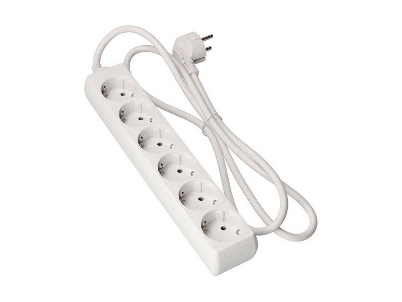 Табло с 6 гнезда с бутон за включване EDM 41036 Schuko (3 m)