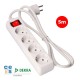 Табло с 4 гнезда с бутон за включване EDM 41064 Schuko (5 m)