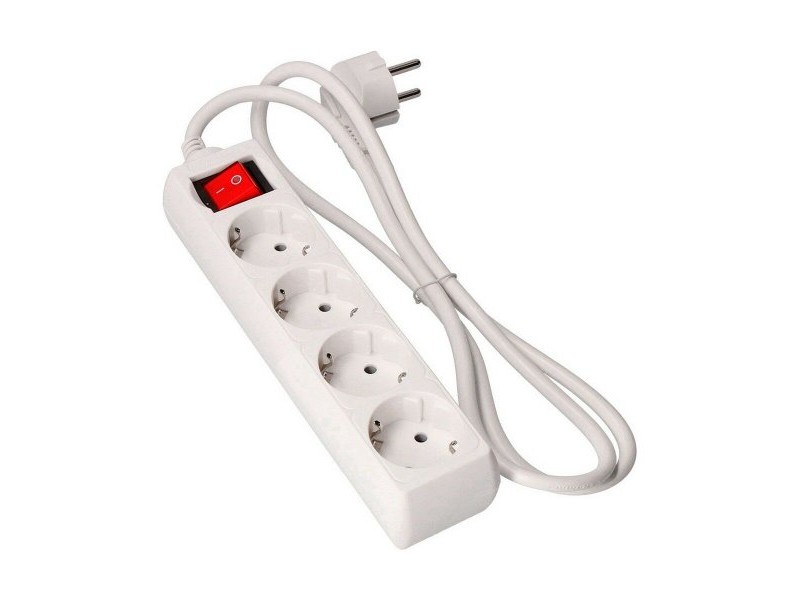 Табло с 4 гнезда с бутон за включване EDM 41064 Schuko (5 m)