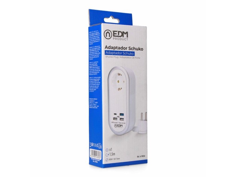 Олово EDM 41826 Бял 3680 W 250 V 30 W (1,5 m)