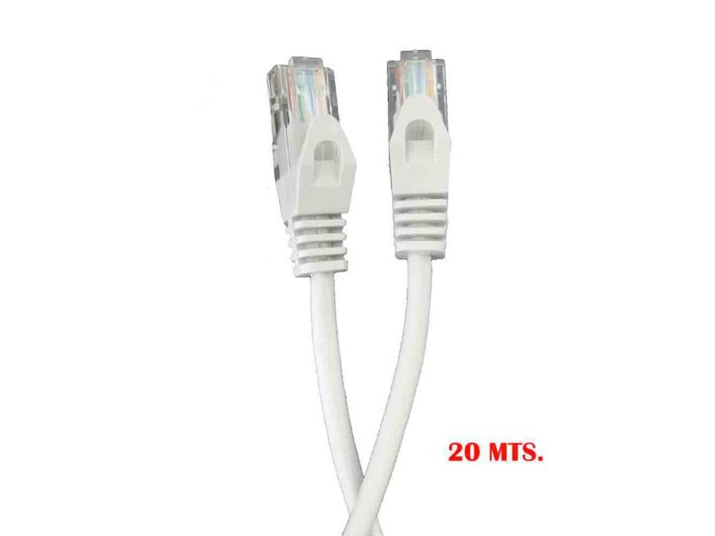 UTP категория 5 твърд мрежови кабел EDM 56024 Бял