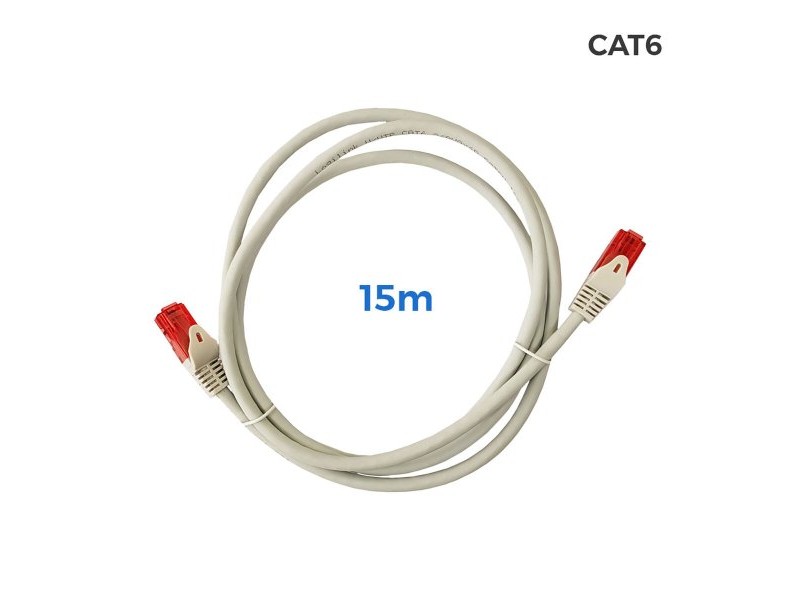 UTP категория 6 твърд мрежови кабел EDM 56039 Сив UTP категория 6 твърд мрежови кабел EDM 56039 Сив