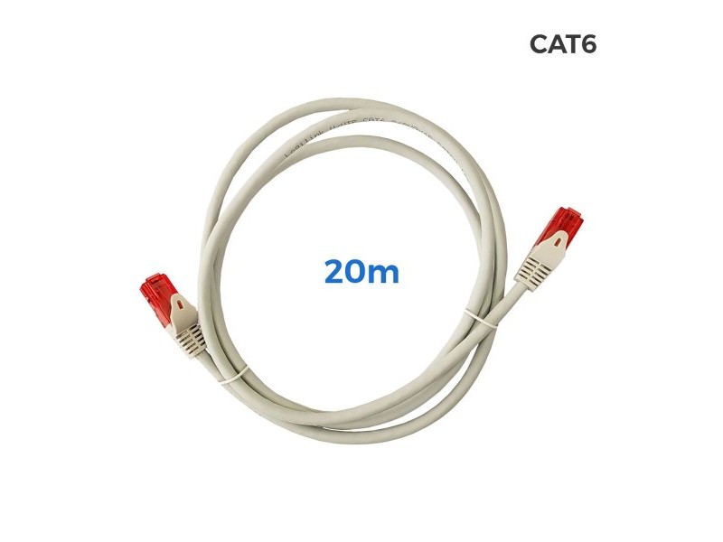 UTP категория 6 твърд мрежови кабел EDM 56040 Сив