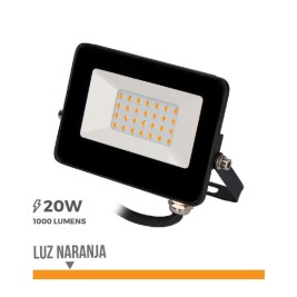 Фокус на Прожектор EDM 70317 Черен Оранжев F 20 W 1000 Lm