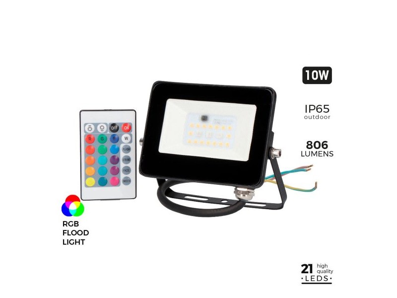 Фокус на Прожектор EDM 70329 Черен F 10 W 806 lm