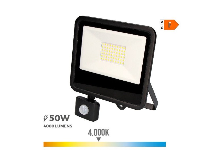 Фокус на Прожектор EDM 70358 Черен F 50 W (4000 K)