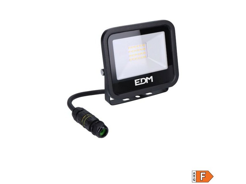 LED spotlight EDM 70401 Black Series Черен F 20 W 12,4 x 10,6 x 2,8 cm (6400 K)