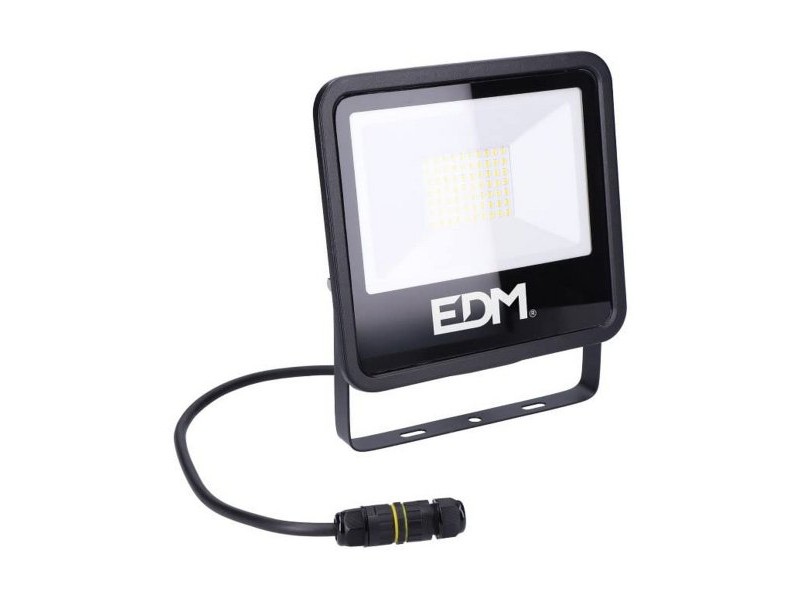 LED spotlight EDM 70403 Черен F 50 W 4000 Lm (6400 K)