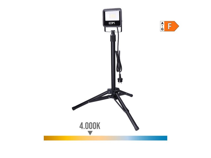 Фокус на Прожектор EDM 70413 Черен F 30 W (4000 K) Фокус на Прожектор EDM 70413 Черен F 30 W (4000 K)