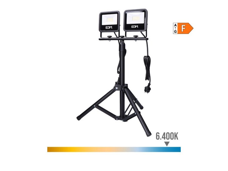 Фокус на Прожектор EDM 70414 Черен F (6400 K) (6500K)