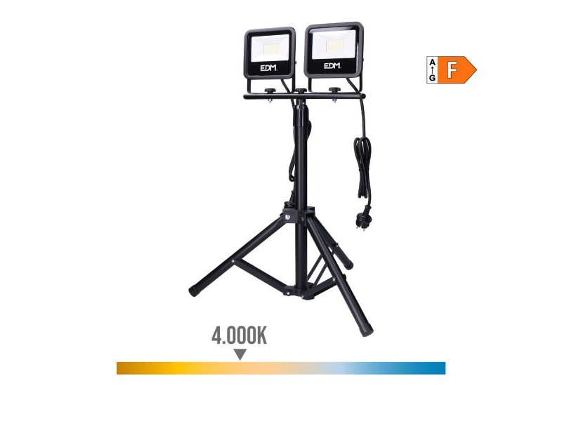 Фокус на Прожектор EDM 70415 Черен F 30 W (4000 K) Фокус на Прожектор EDM 70415 Черен F 30 W (4000 K)