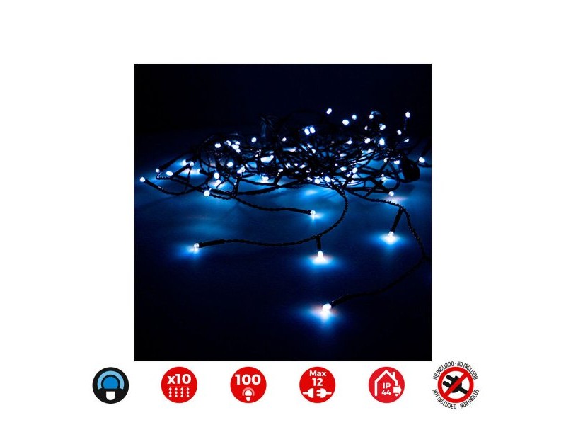 LED Светлинна Завеса EDM 71259 1,8 W Син Прозрачен 2 x 1 m (1 броя)