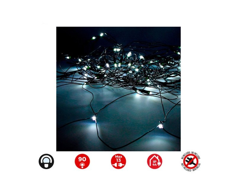 LED Светлинна Завеса EDM 71267 2 x 1,5 m Бял (1 броя)