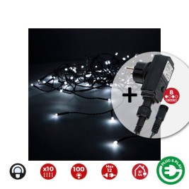 LED Светлинна Завеса EDM 71480 1,8 W 2 x 1 m Бял