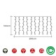 LED Светлинна Завеса EDM 71481 Easy-Connect 1,8 W Топла светлина Топло Бяло 2 x 1 m Бял Програмируем