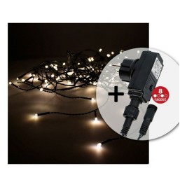 LED Светлинна Завеса EDM 71483 Icicle Easy-Connect 100 W 0,72 W Топла светлина Топло Бяло 200 x 50 cm Бял