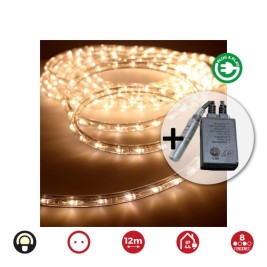 Маркуч LED EDM 71492 Flexiled Прозрачен Топло Бяло Топла светлина 12 m 8 Функции
