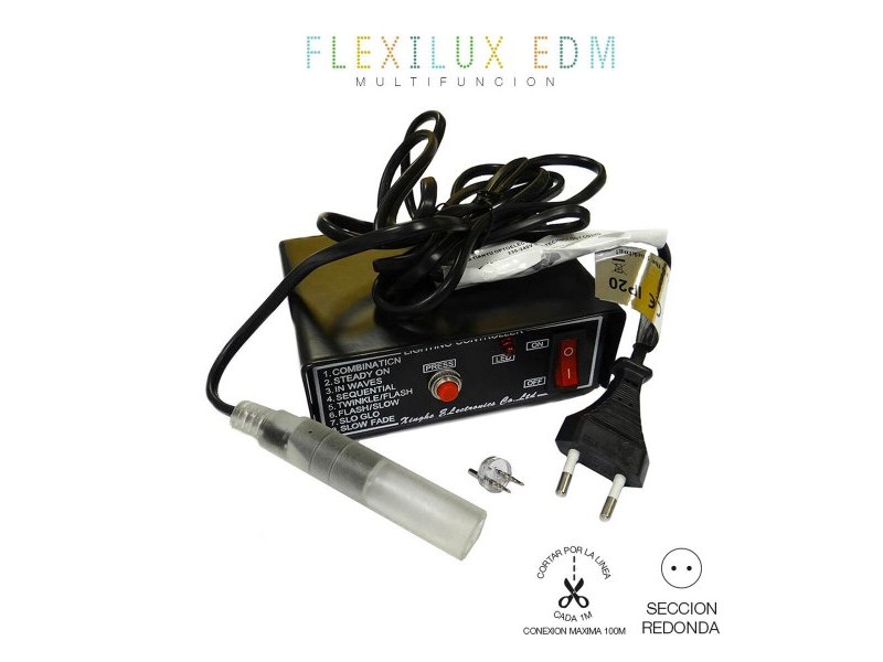 Програмист EDM 71908 Flexilux Черен 100 m Мултифункционалност