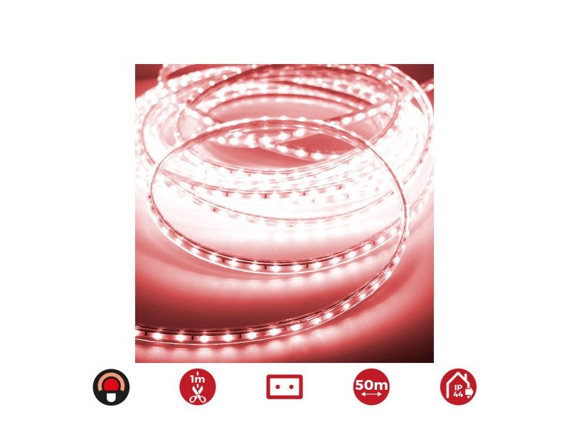 LED ленти EDM 72704 Червен 4,2 W x 1 m 50 m 350 lm