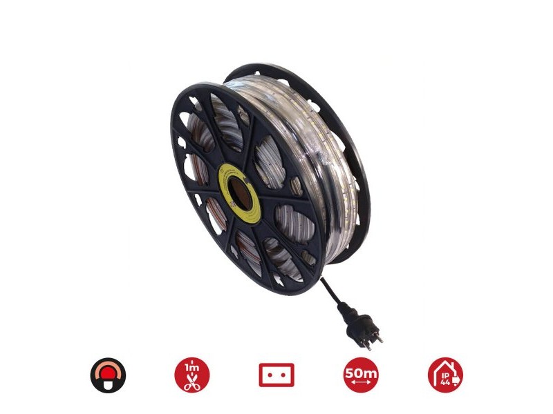 LED ленти EDM 72704 Червен 4,2 W x 1 m 50 m 350 lm