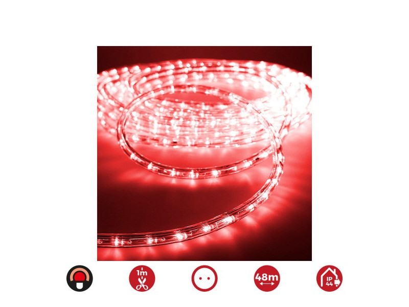 Маркуч LED EDM 72718 Flexiled Червен